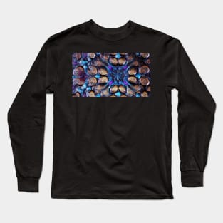 Artistic Peacock Design Pattern Long Sleeve T-Shirt